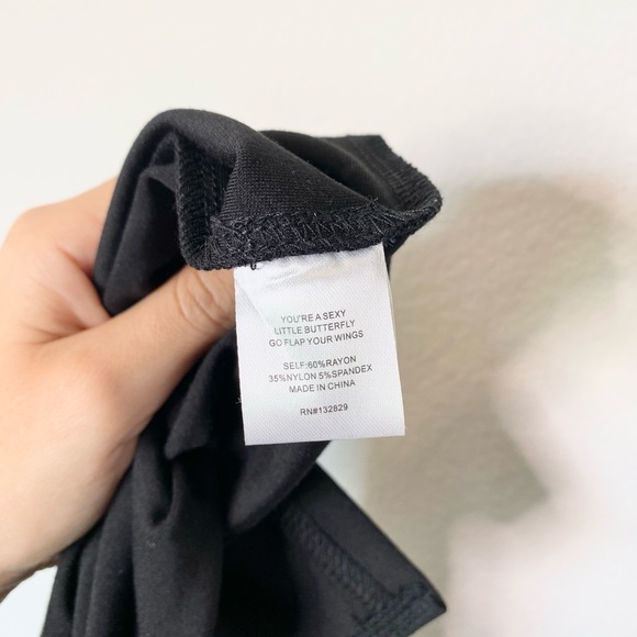 NWT LPA Adora Long Sleeve Midi Dress in Black - Picture 5 of 7